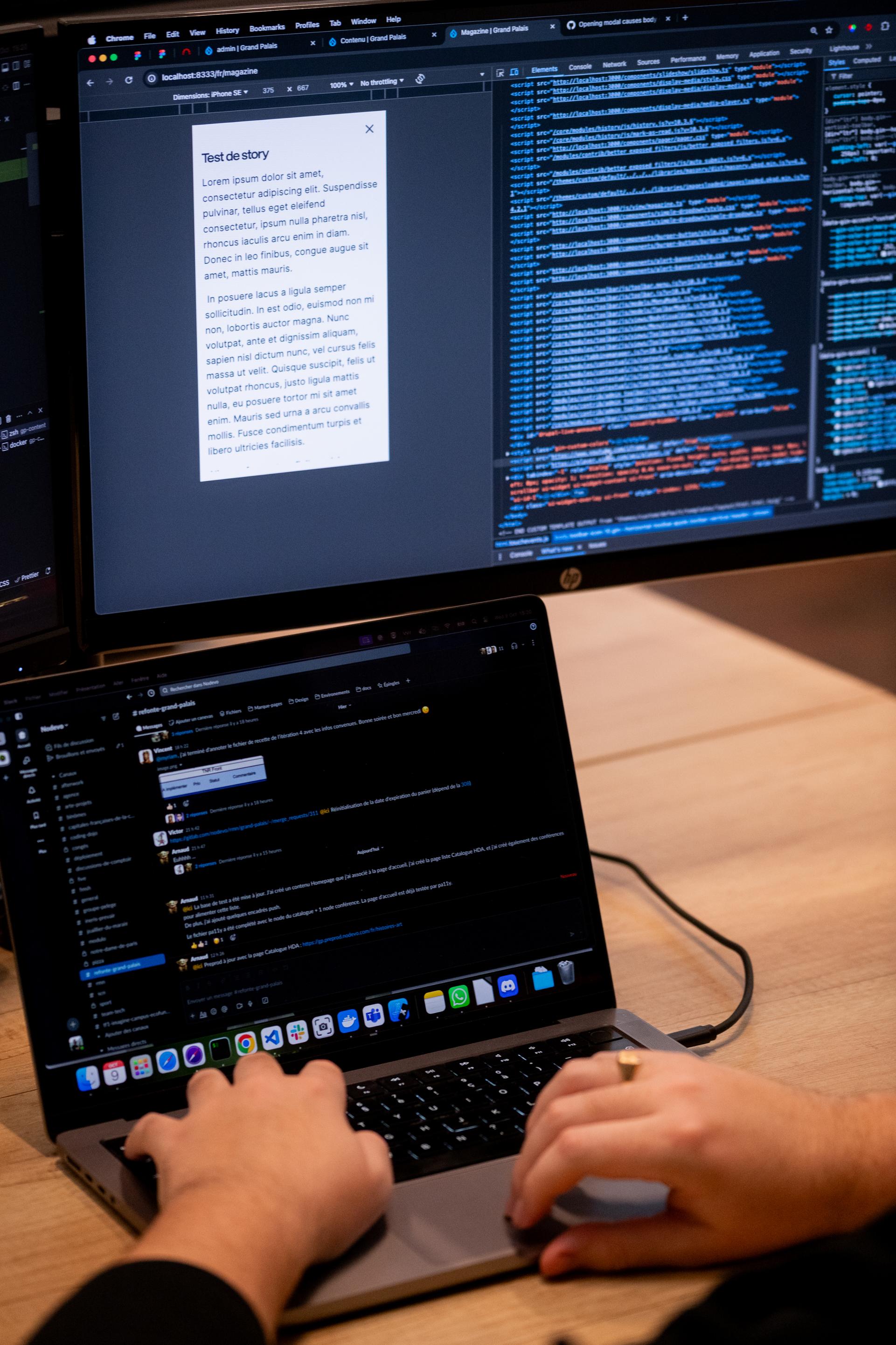 dev working